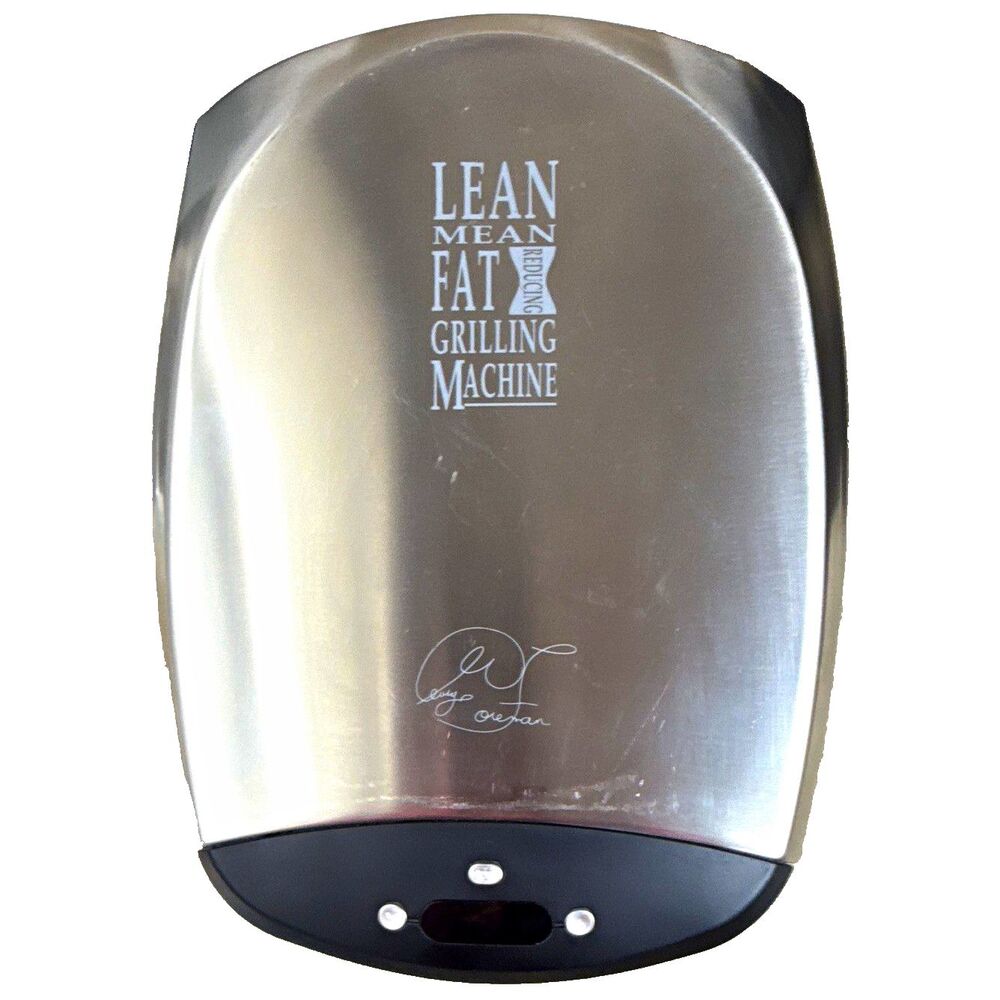 George Foreman Lean Mean Grill Machine Non-Stick Timer Contact Grill.